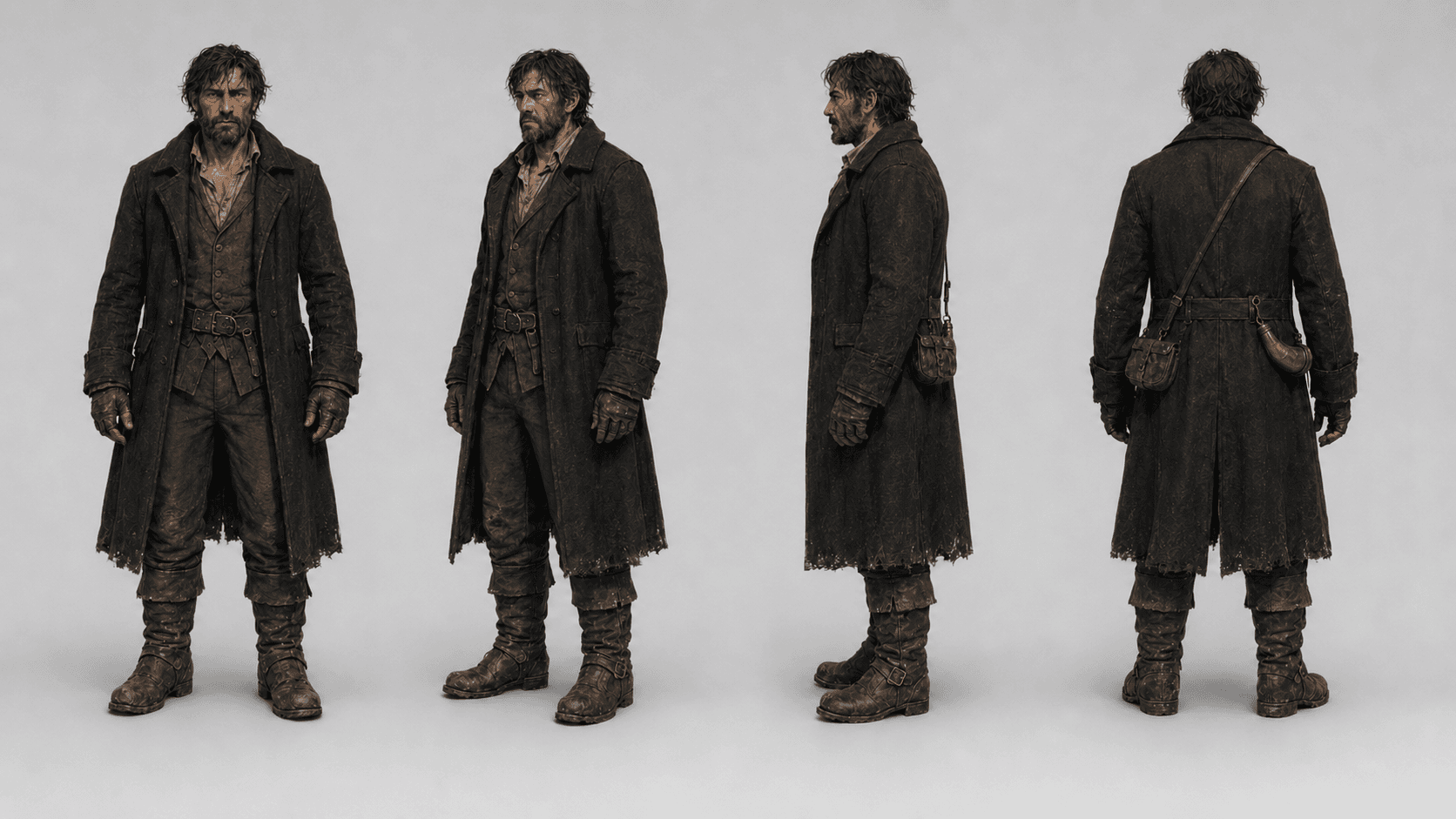 James Redro — the father, early forties, rugged and work-worn